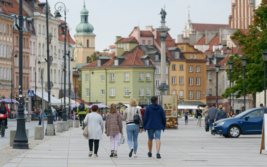 Straße in Warschau