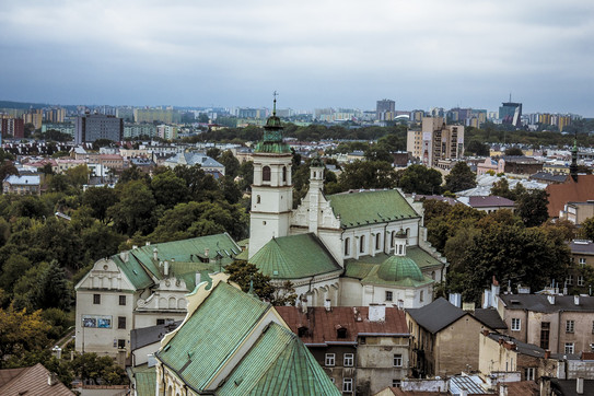 Luftaufnahme von Lublin